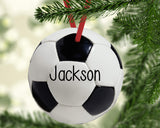 Soccer Christmas Ornament Canvas