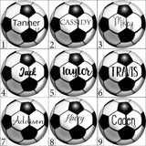 Soccer Christmas Ornament Canvas