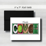 Softball Coach Thank You Card~ Cards ~ Flat Cards