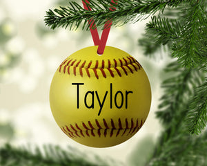 softball ornament