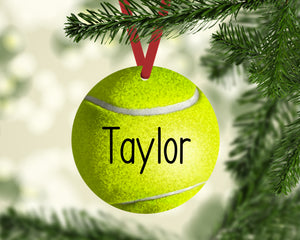 Tennis Christmas Ornament Canvas