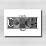 Basketball coach appreciation letter art for a team