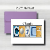 Volleyball Coach Thank You Card~ Cards ~ Flat Cards