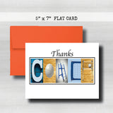 Volleyball Coach Thank You Card~ Cards ~ Flat Cards