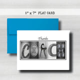 Weight Lifter- Coach Thank You Card~ Cards ~ Flat Cards