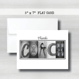 Weight Lifter- Coach Thank You Card~ Cards ~ Flat Cards