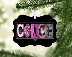 Competitive Cheer Coach Ornament Metal