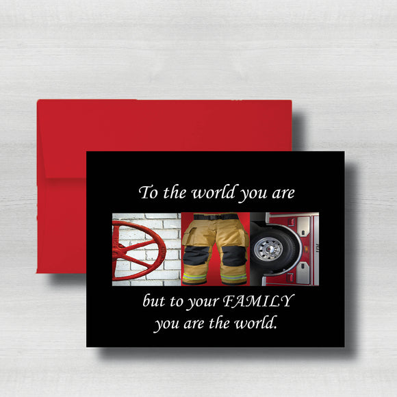 Firefighter Fathers Day Card~ Cards ~ Flat Cards ~ 5