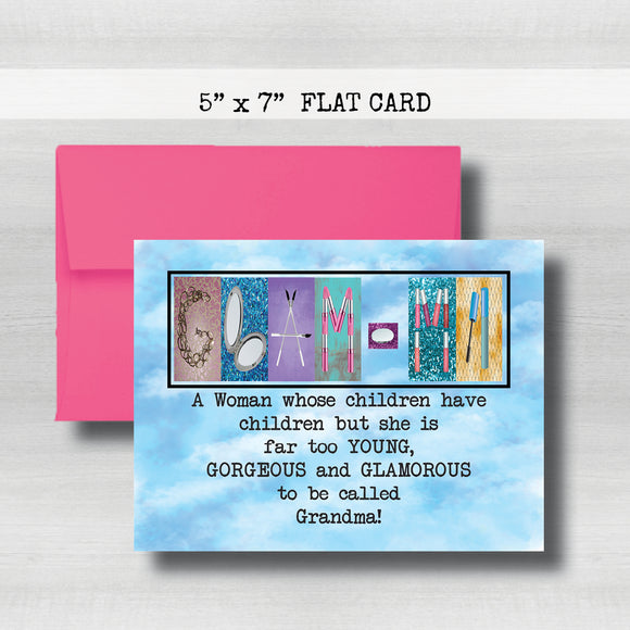 Glam-ma Card - Happy Mother's Day Card~ Cards ~ Flat Cards