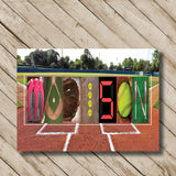 Softball Letter Art Softball Field