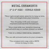 Personalized Track Senior Ornament Metal